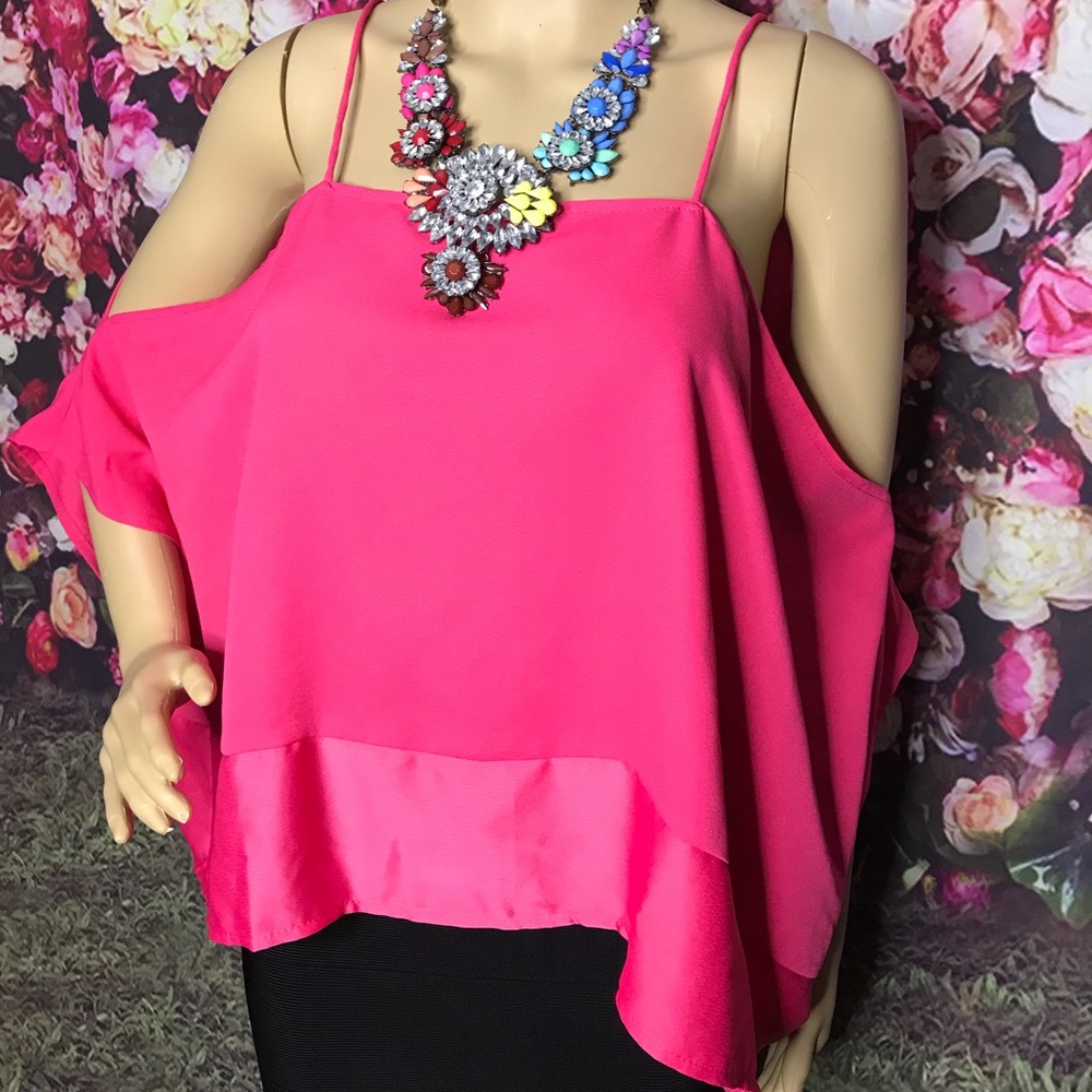 Beautiful off shoulder pink top